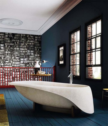 Beautiful fashionable concrete tub by Rossi item-thumbnail