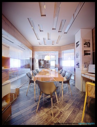 Contemporary Meeting Room With Glossy Furnishings by Denis Chigidin item-thumbnail
