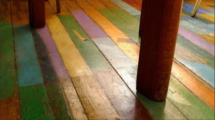 Wood Planks Colored in different colors – a painted floor idea. Paintings Wooden, Paintings Wood item-thumbnail