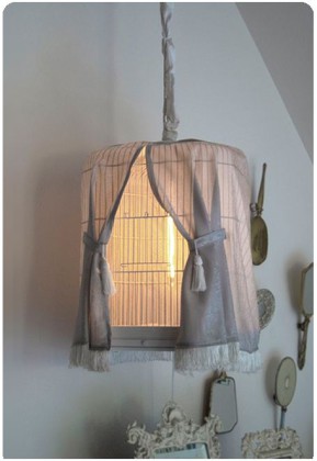 Birdcage Shabby Chic Light Nightlight, Vintage Birdcage item-thumbnail