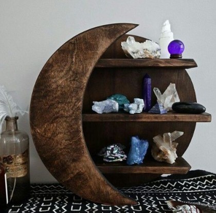 Wiccan Decor, Spiritual Decor, Crystal Altar item-thumbnail