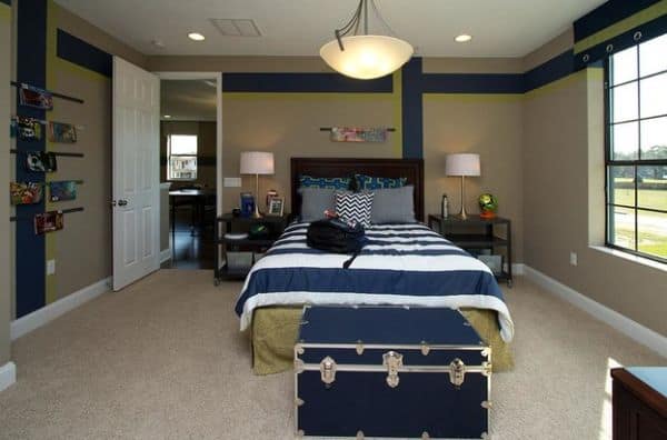 30 Cool And Contemporary Boys Bedroom Ideas In Blue - DreamHomeStyle